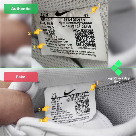 how to tell a part fake nike shoe|how to identify nikes.